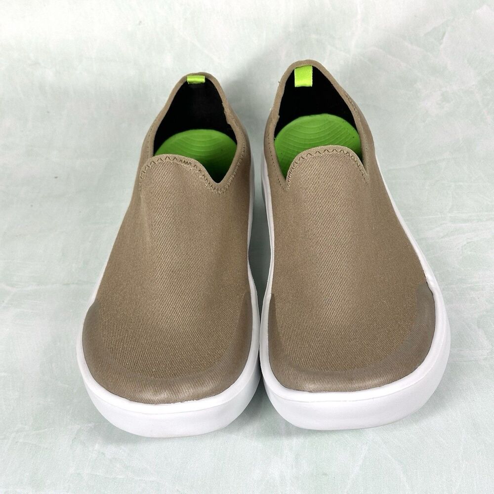Oofos OOmg eeZee Low Womens 7.5 Shoes Slip On Taupe Comfort Recovery Gym Loafer - Picture 3 of 14